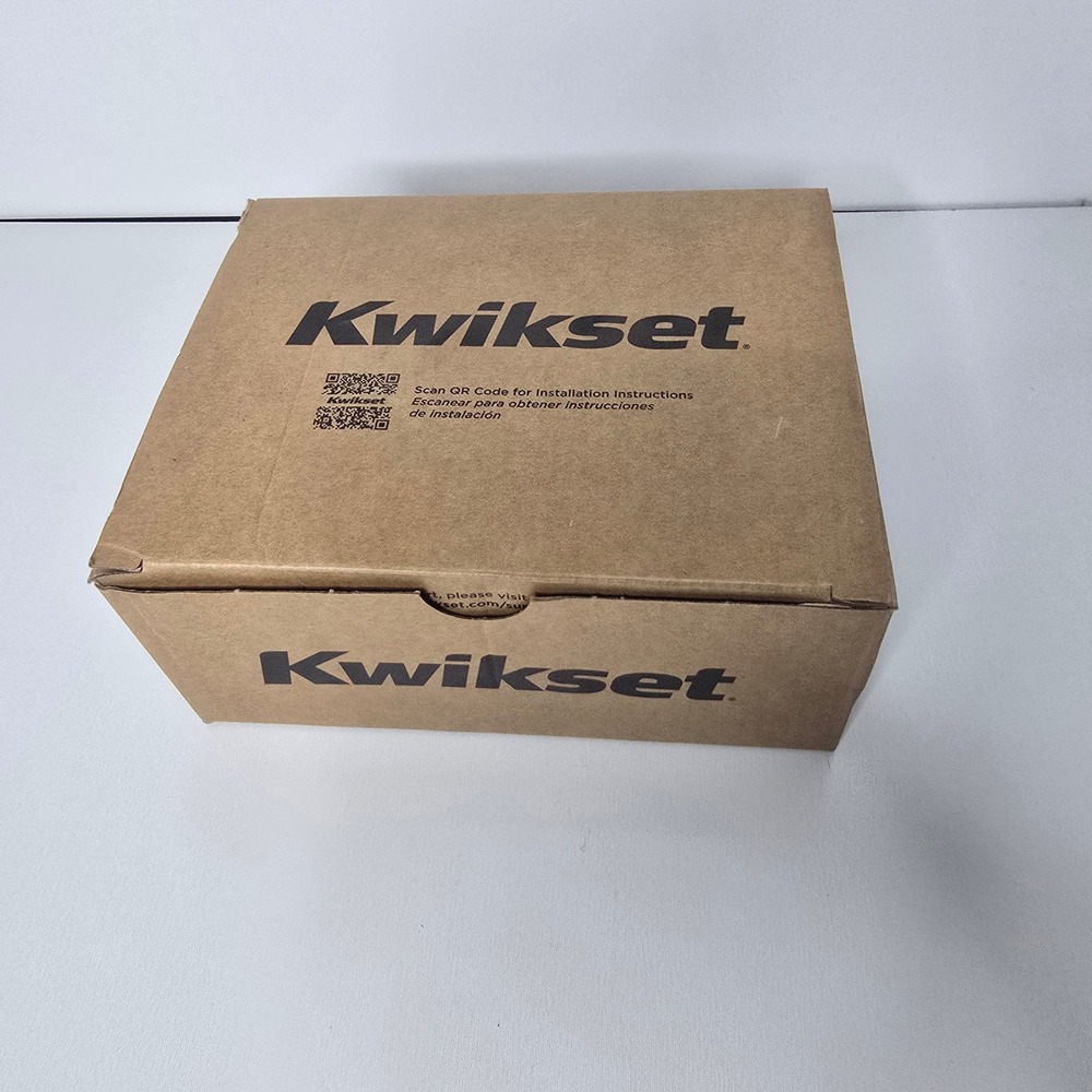 Kwikset Halifax Matte Black Entry Door Lever Square SmartKey 740HFL SQT 514 SMT